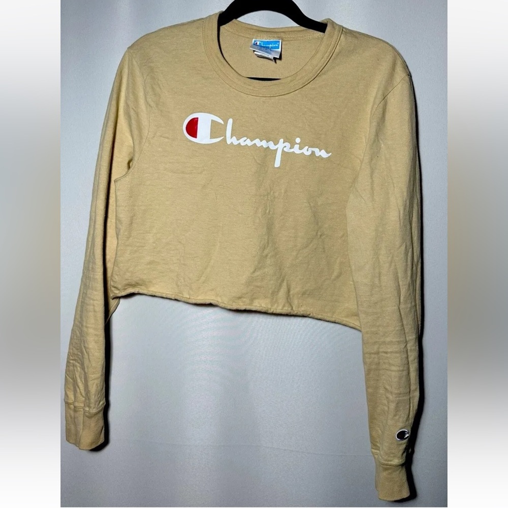 Champion Women’s Long Sleeve Crew Neck Crop Top Size Small
